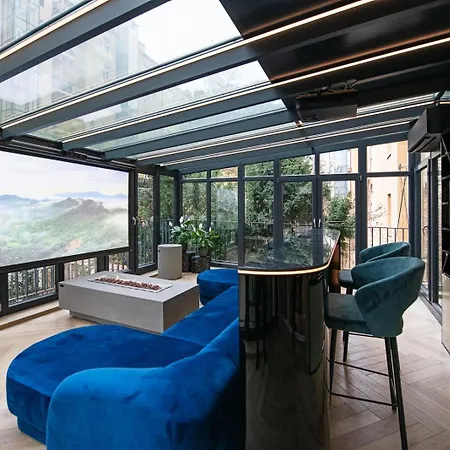 Designovy Heaven S Krbem A Saunou Na Prazskych Vinohradech 아파트 *
